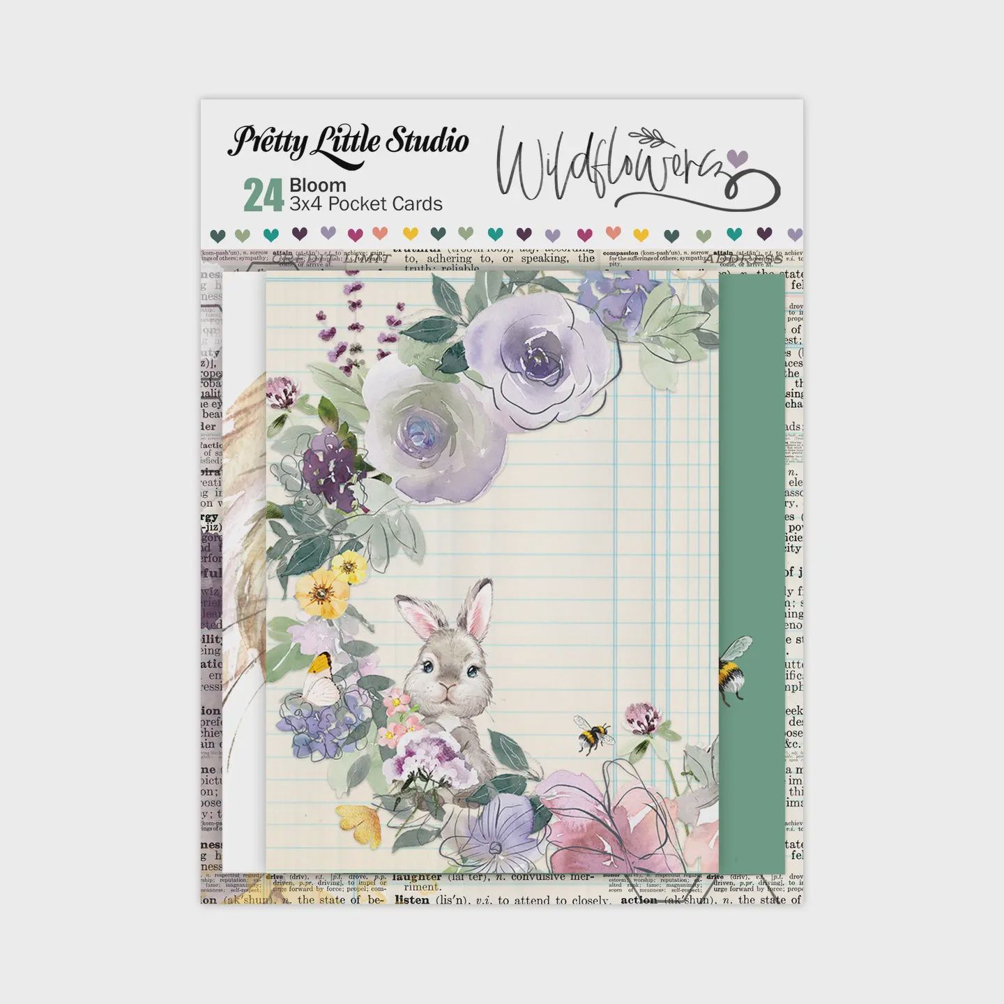 Bloom 3x4 Pocket Journaling Cards - 24 Pcs - Wildflower
