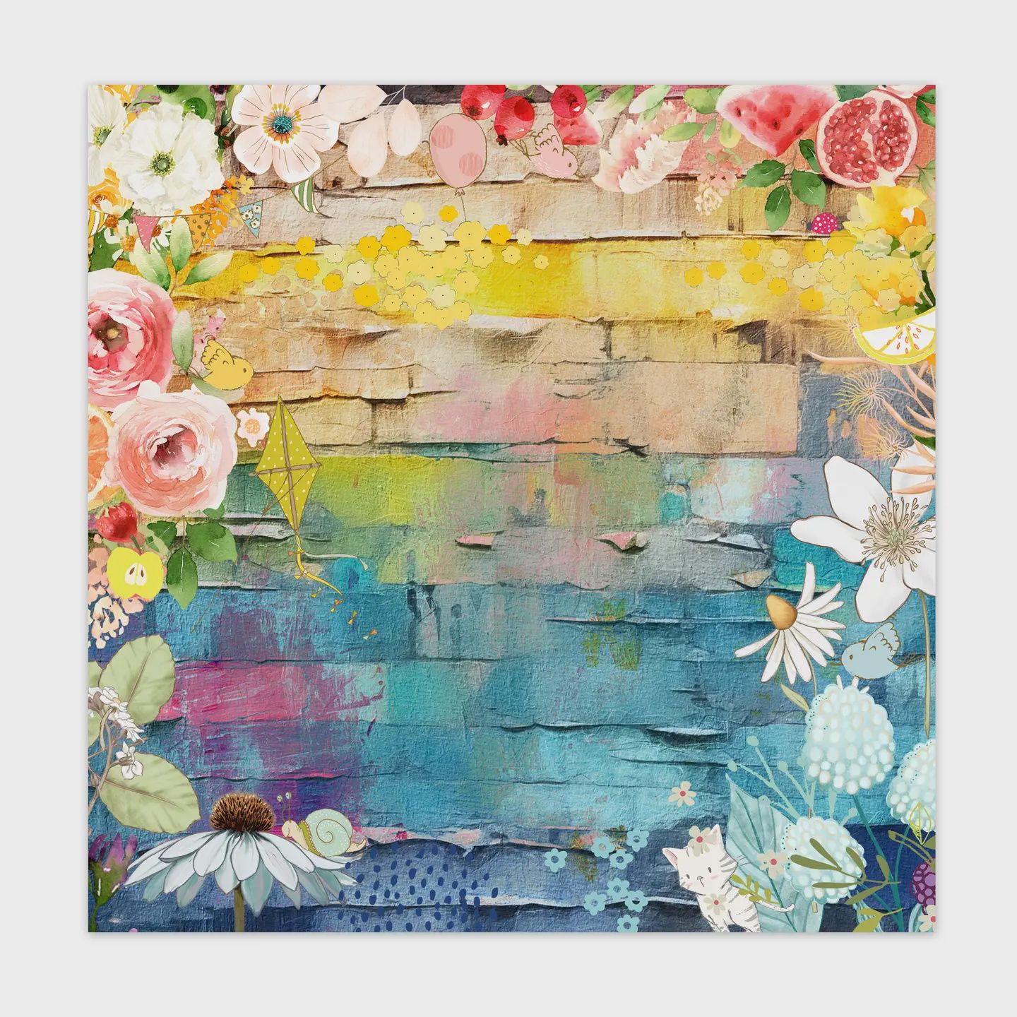 Splash of Color 12x12 Single Sided Paper