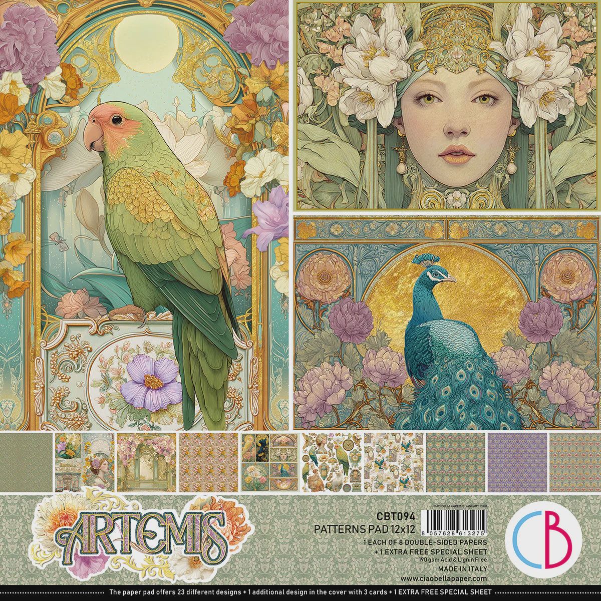 Artemis Patterns Pad 12"x12" 8/Pkg