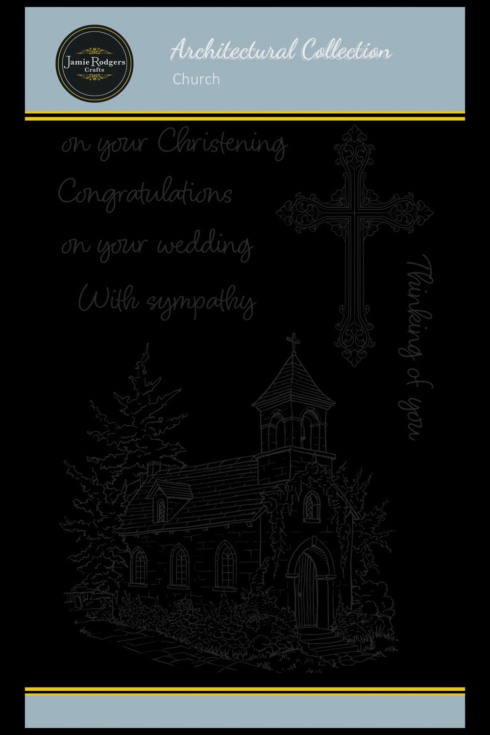 Jamie Rodgers Crafts Church A6 Clear Stamp Set