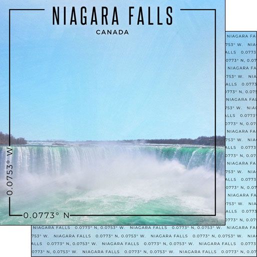 Niagara Falls Canada Coordinates DS Paper