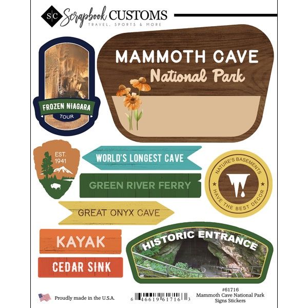 Mammoth Cave National Park Signs Stickers