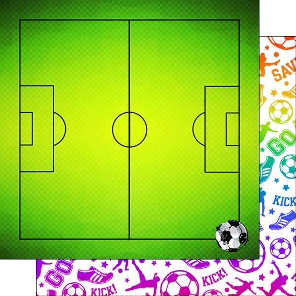 Soccer Neon 3 Paper