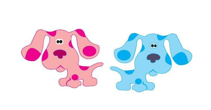Blue &amp; Magenta Blue's Clues