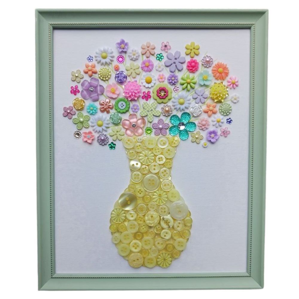 Flower Button DIY Craft Kit