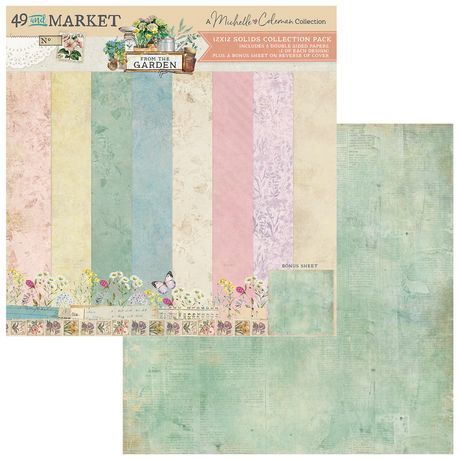 49 And Market Solids Collection Pack 12"X12" From the Garden