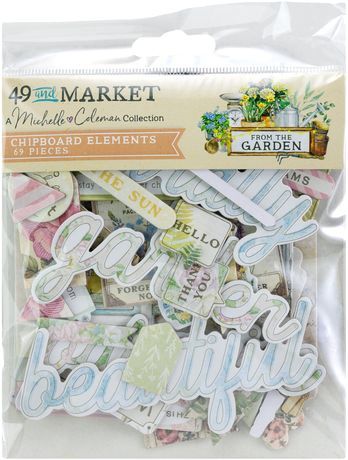49 and Market Chipboard Set From the Garden