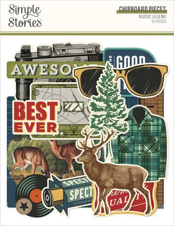 Simple Stories Chipboard Rustic Legend