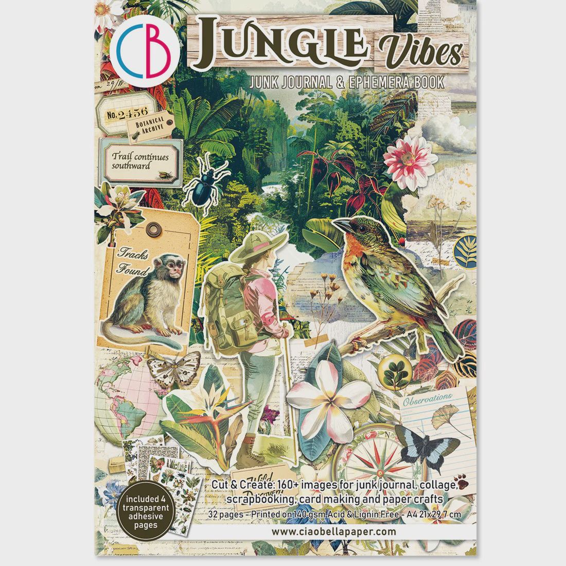 Jungle Vibes Junk Journal &amp; Ephemera Book