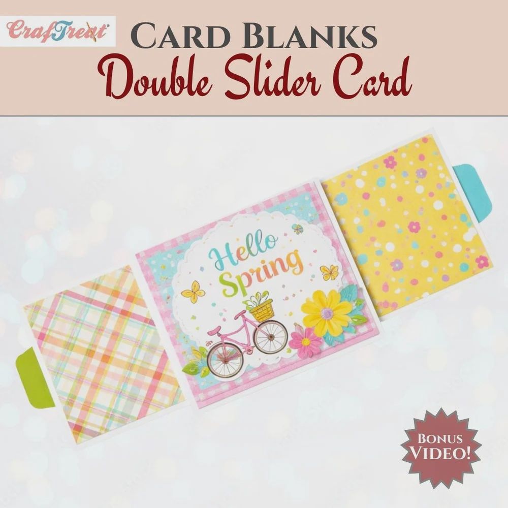 CrafTreat Card Blanks - Double Slider Card