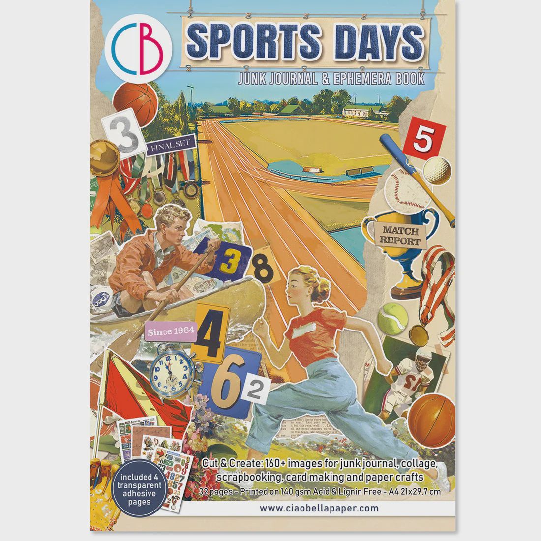 Sports Days Junk Journal &amp; Ephemera Book