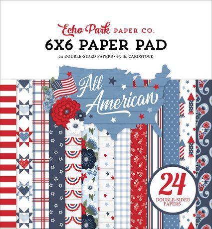 Echo Park Double-Sided Paper Pad 6"X6" All American