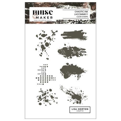 Lisa Horton Crafts Muse &amp; Maker A6 Clear Stamp Set Chaotic Ink