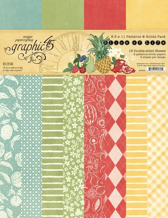Slice of Life 8.5 x 11 Patterns &amp; Solids Pack