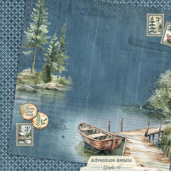 Boat Dock Layout 12×12 Paper