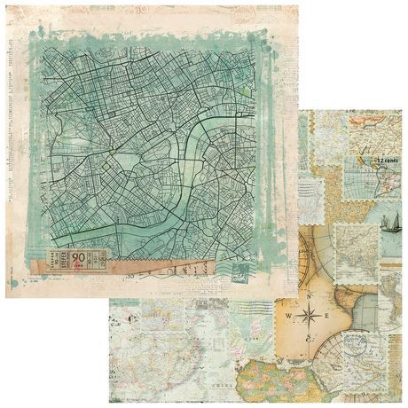 49 and Market Travel Diaries Cardstock 12"X12" Adventure