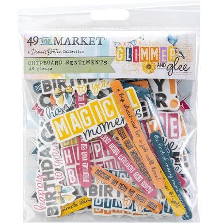 49 and Market Chipboard Set Glimmer and Glee