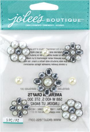 Jolee's Boutique Dimensional Stickers Pearl &amp; Gem Clusters