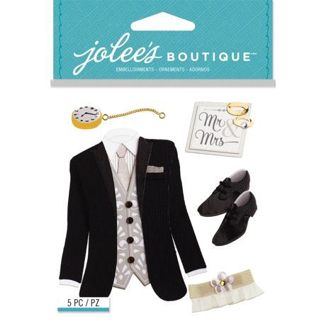 Jolee's Boutique Dimensional Stickers Tuxedo