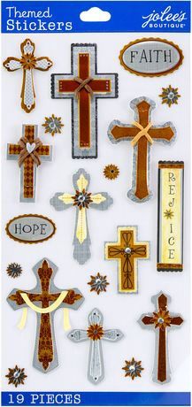 Jolee's Boutique Themed Stickers Faith Hope Rejoice