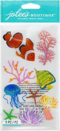 Jolee's Le Grande Dimensional Stickers Sea Anemone