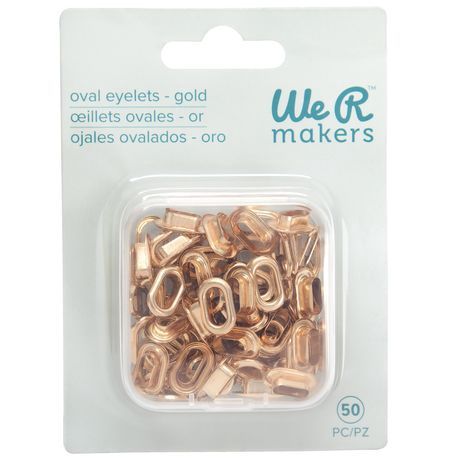 We R Crop-A-Dile Oval Eyelets Gold
