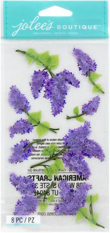 Jolee's Le Grande Dimensional Stickers Lovely Lilacs