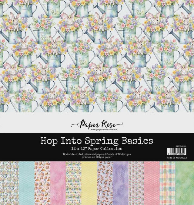 Hop Into Spring Basics 12x12 Paper Collection