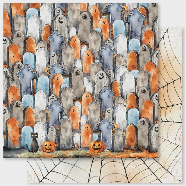 Spooky Halloween F 12x12 Paper