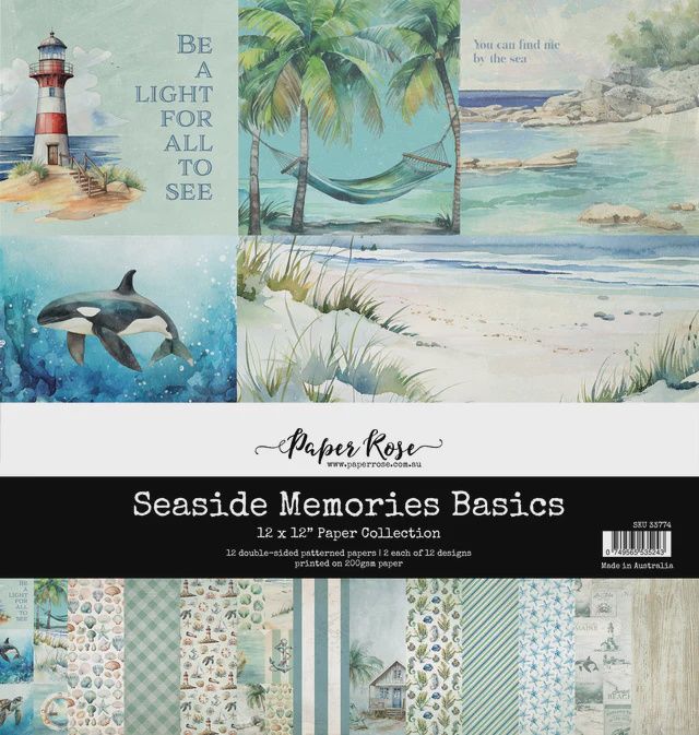 Seaside Memories Basics 12x12 Paper Collection