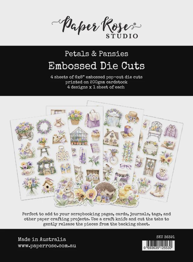 Petals &amp; Pansies Embossed Die Cuts