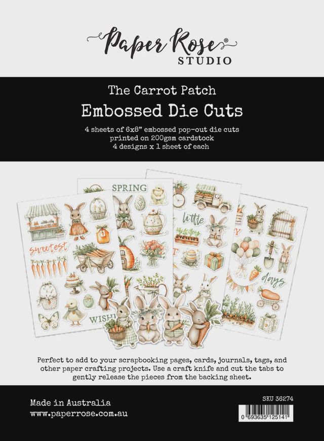 The Carrot Patch Embossed Die Cuts