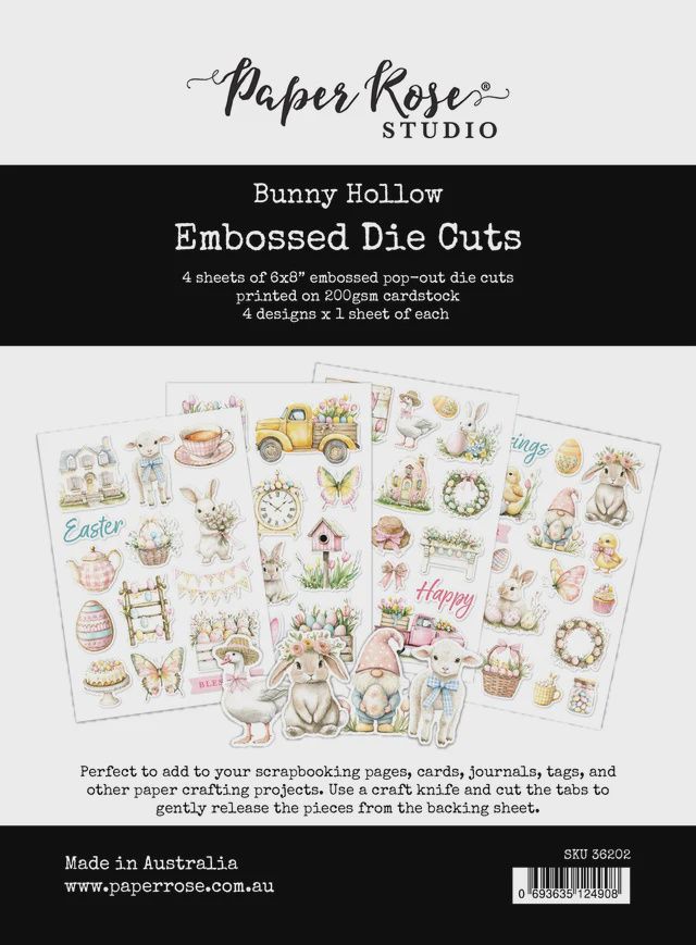 Bunny Hollow Embossed Die Cuts