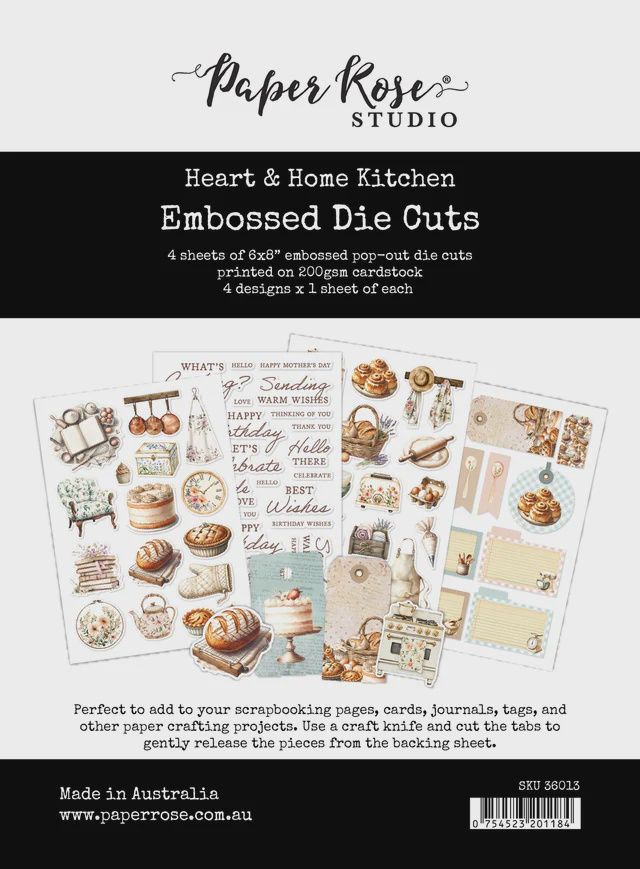 Heart &amp; Home Kitchen Embossed Die Cuts