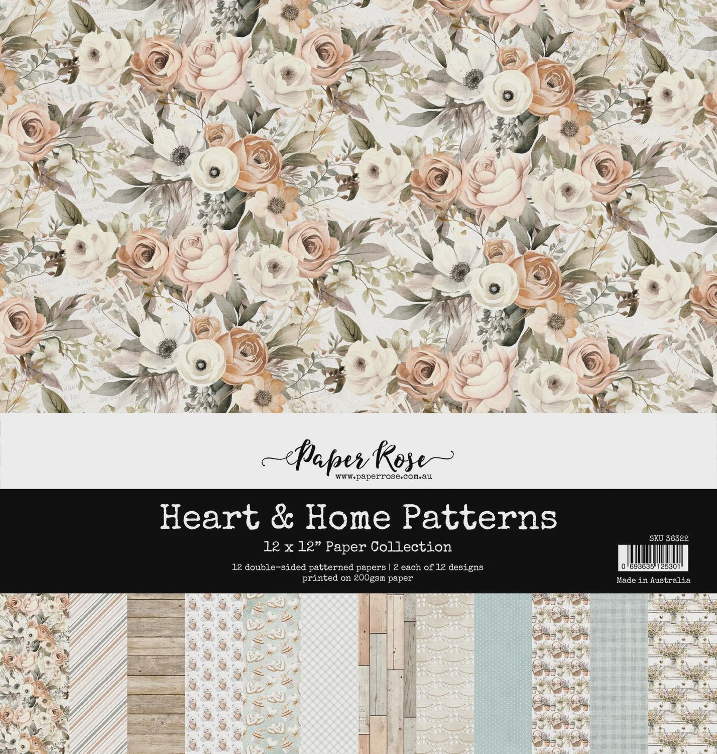 Heart &amp; Home Patterns 12x12 Paper Collection