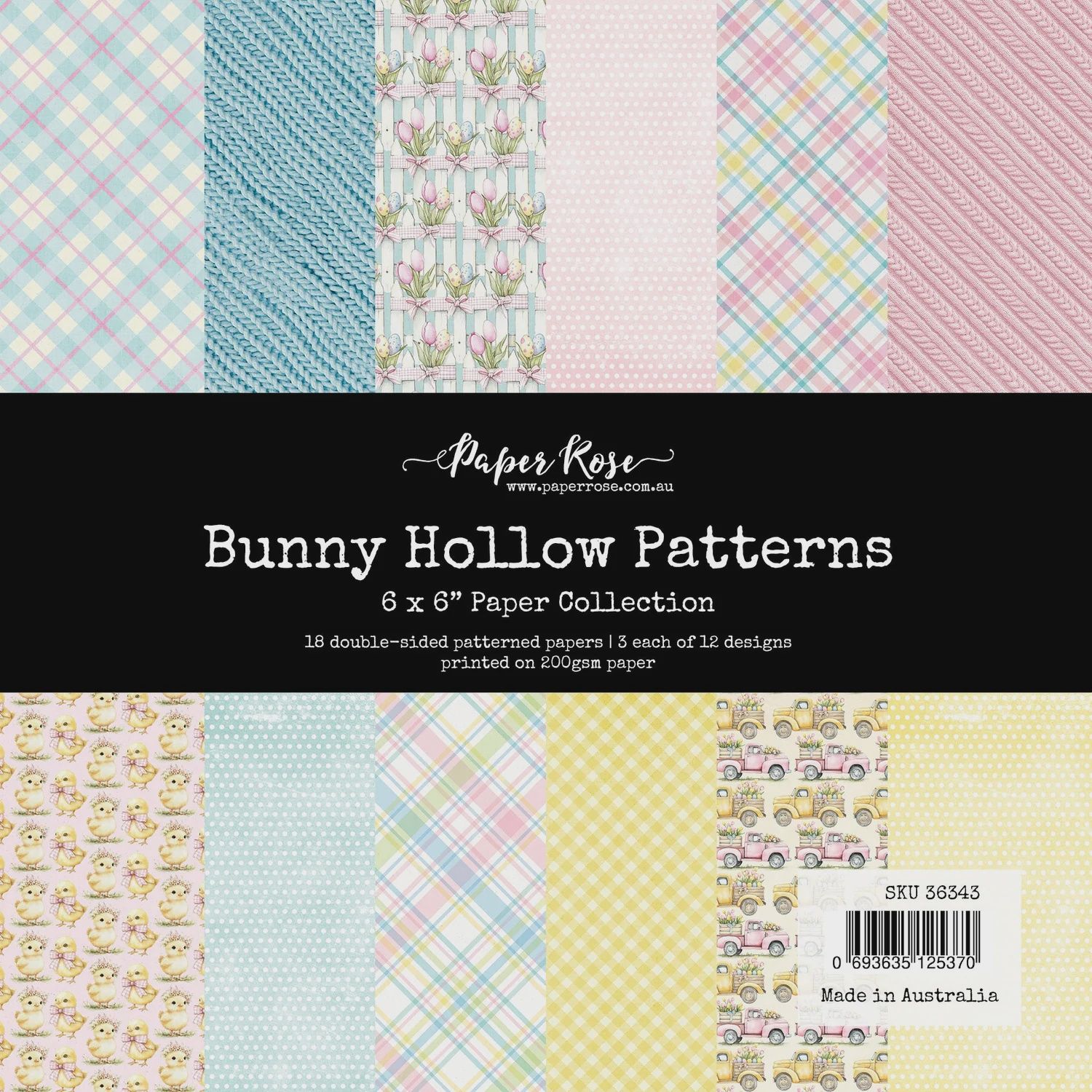 Bunny Hollow Patterns 6x6 Paper Collection