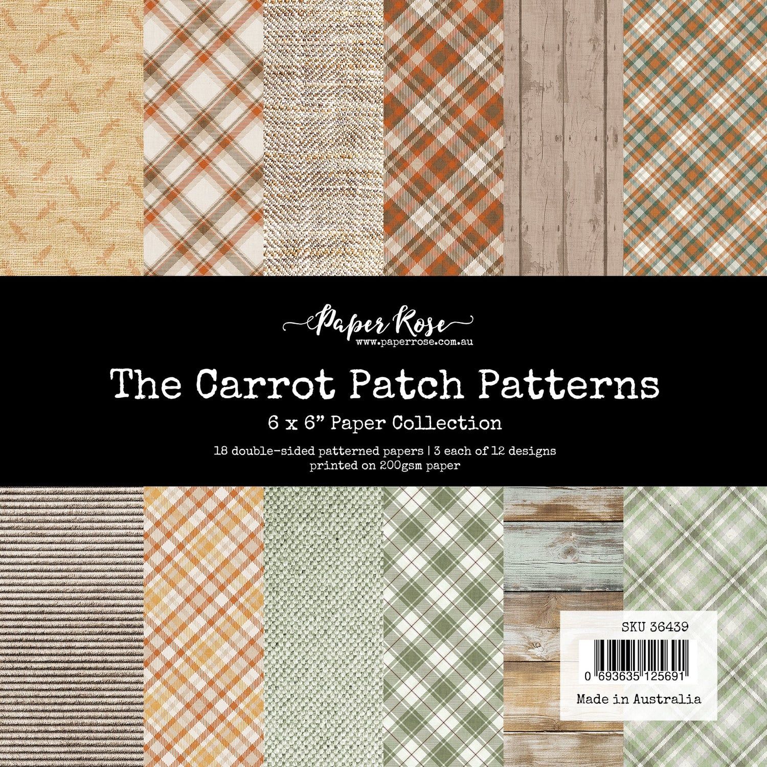 The Carrot Patch Patterns 6x6 Paper Collection
