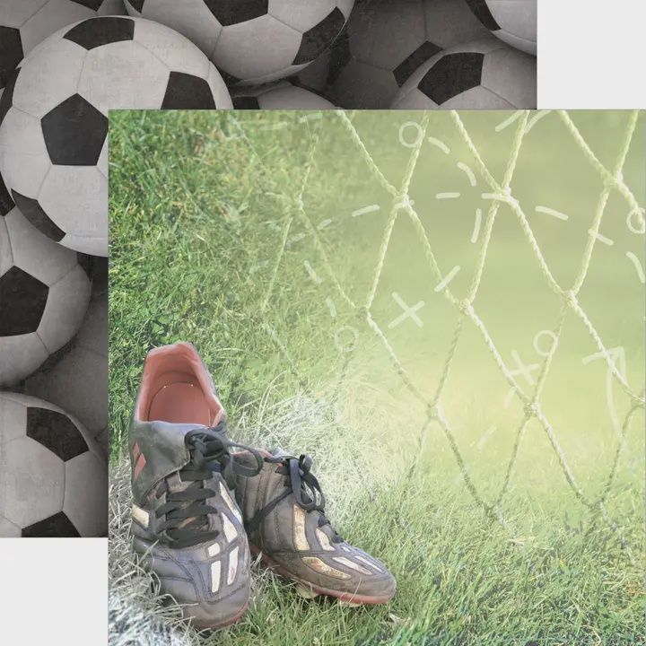 Soccer Cleats 12 X 12 Scrapbook Paper
