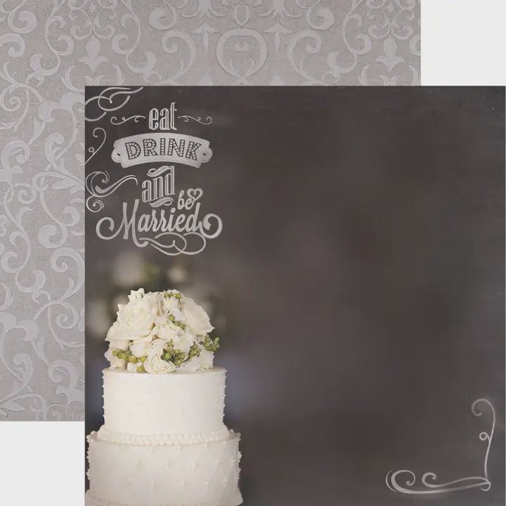 Wedding Cake 12 X 12 Scrapbook Paper