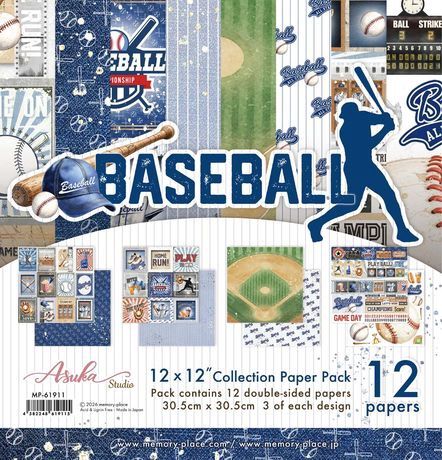 Memory Place Collection Pack 12"X12" Baseball