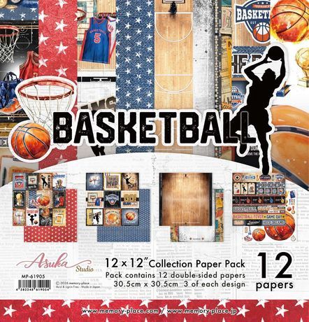 Memory Place Collection Pack 12"X12" Basketball