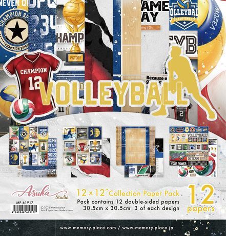 Memory Place Collection Pack 12"X12" Volleyball
