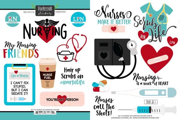 Nurse/RN/LPN Sticker