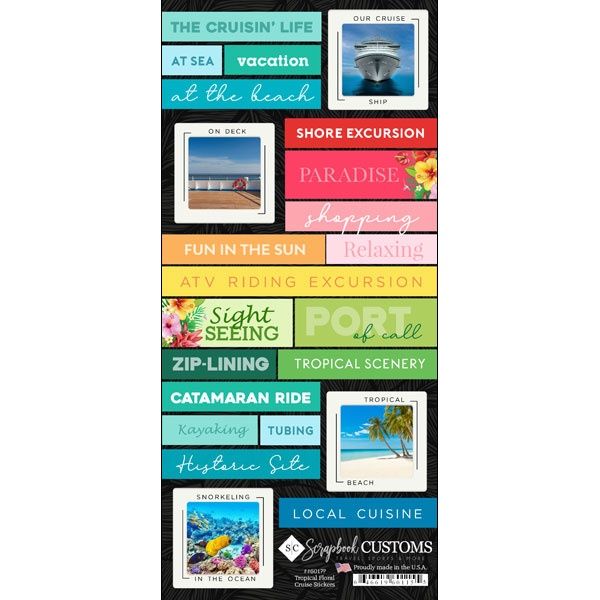 Tropical Shore Excursions Sticker