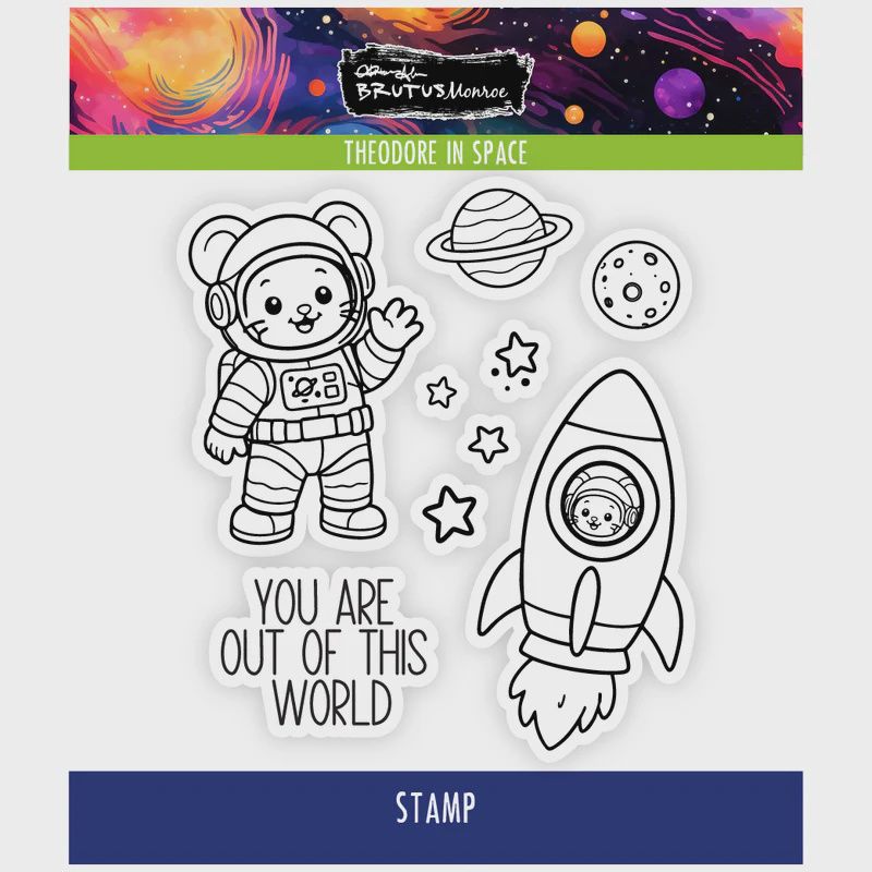 Theodore in Space | 4x4 Stamp Set