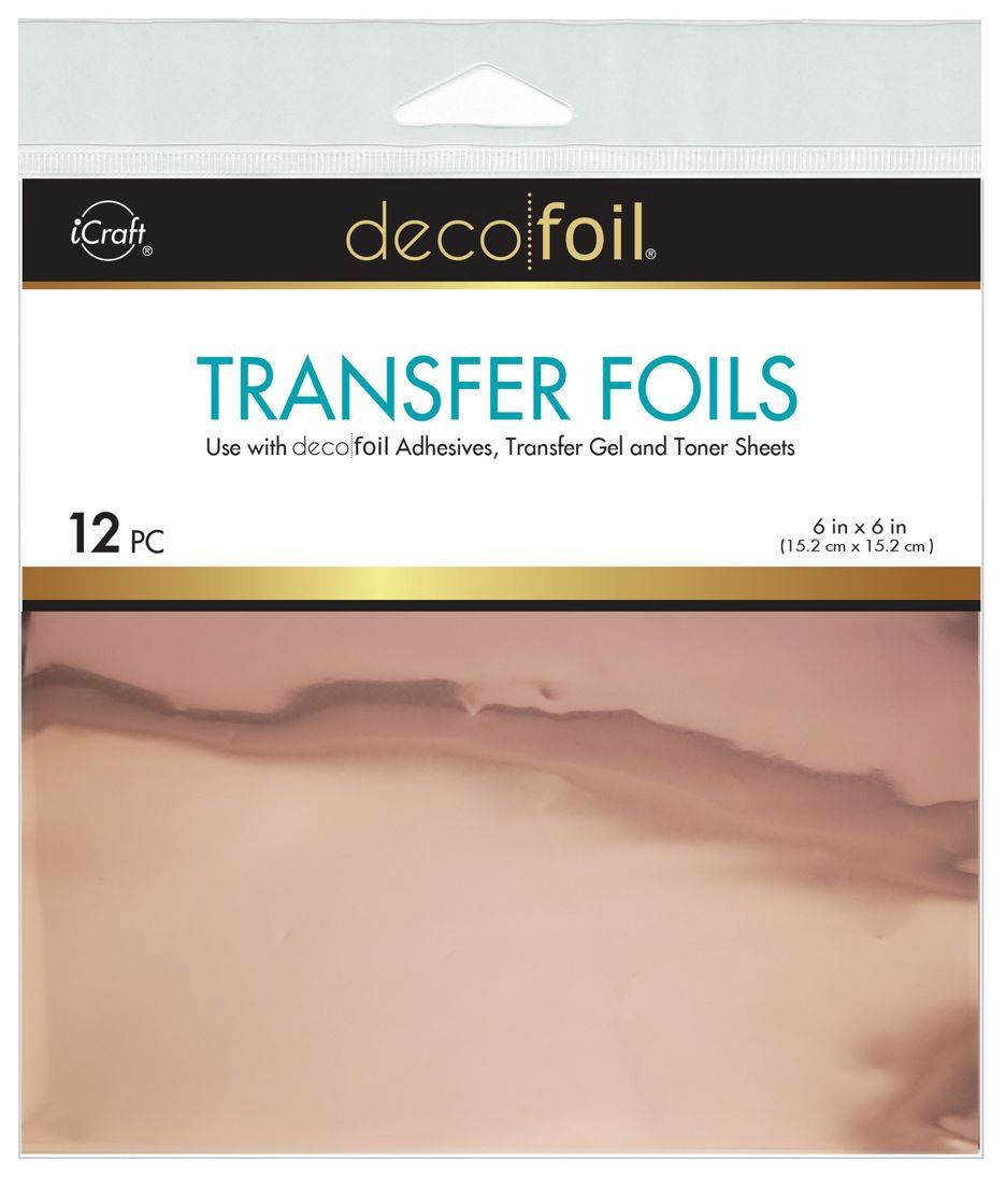 Deco Foil Transfer Sheets 6"X6" 12/Pkg Cider