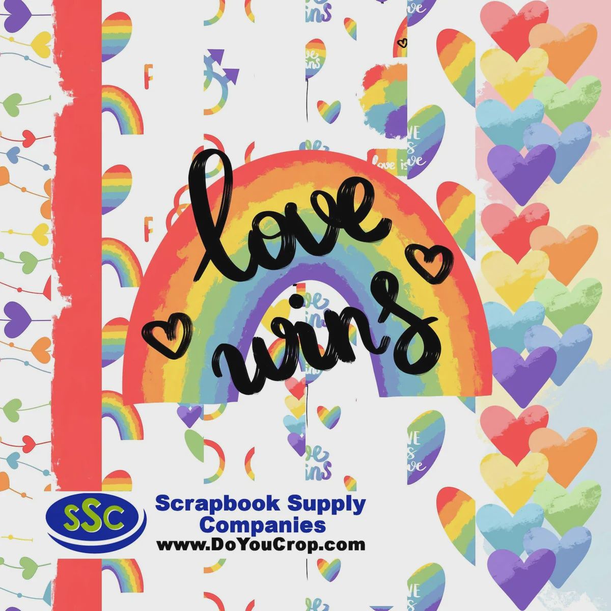 Love Wins 12x12 Paper And Embellishment Kit