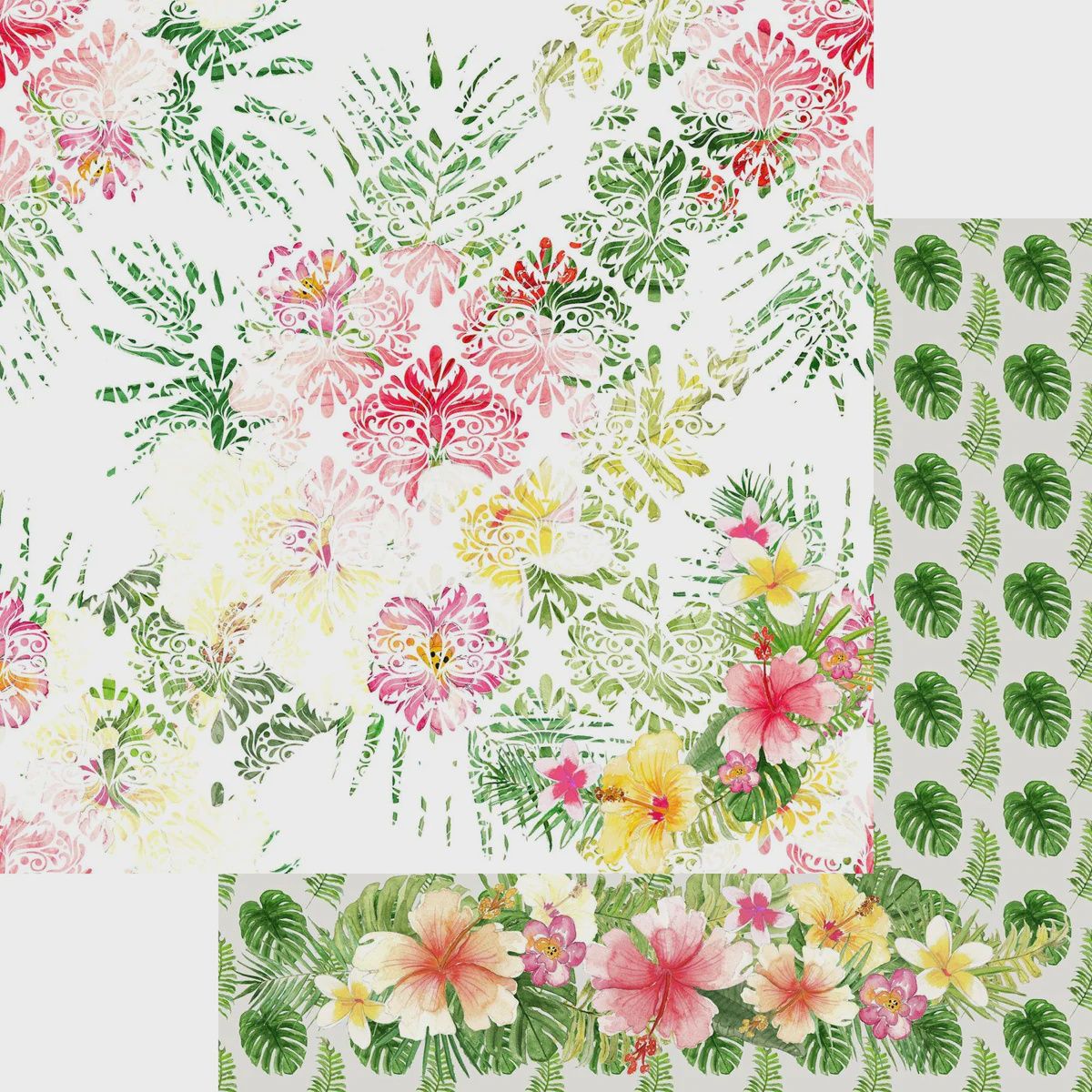 Aloha Hawaii Collection Hawaiian Hibiscus 12 x 12 DS Paper