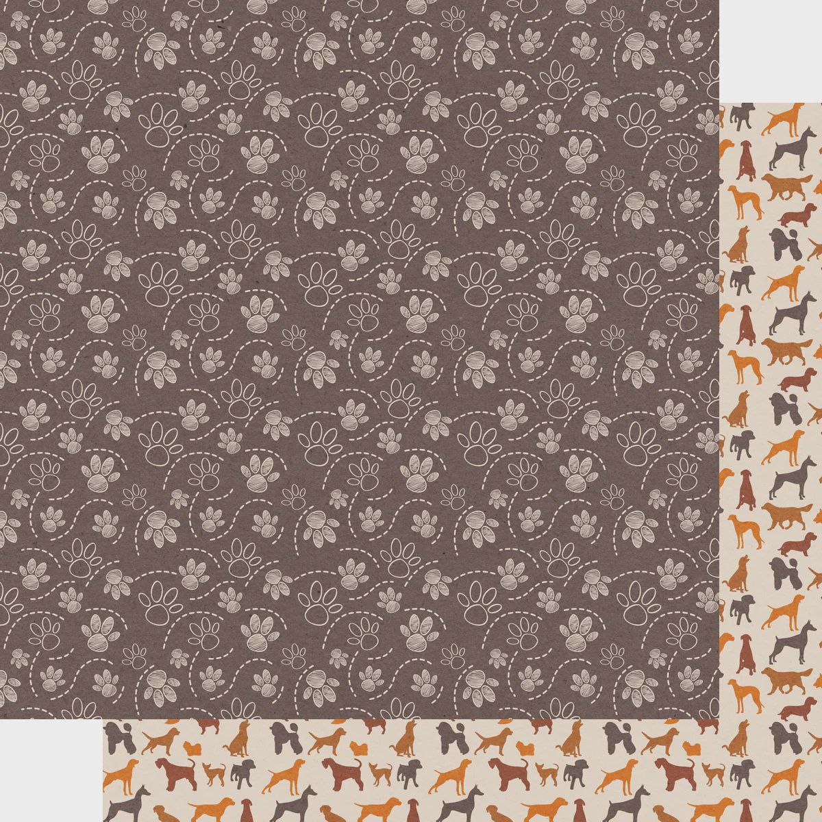 Dog Lover Collection Playful Pups 12 x 12 DS Paper