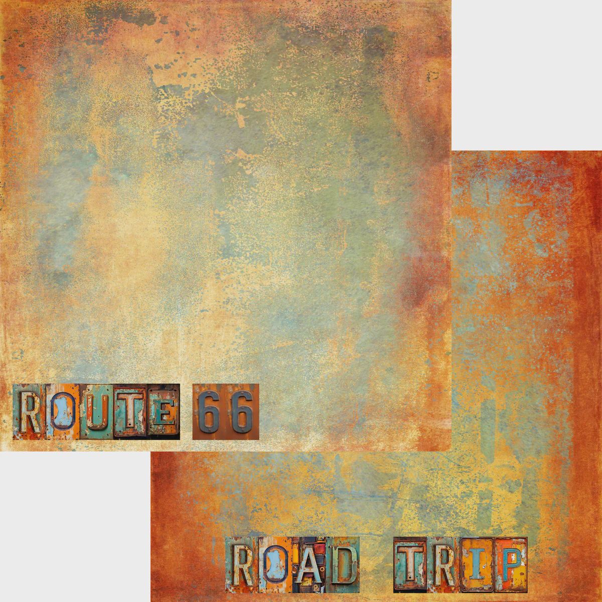 State Plates Collection America's Route 66 12 x 12 DS Paper
